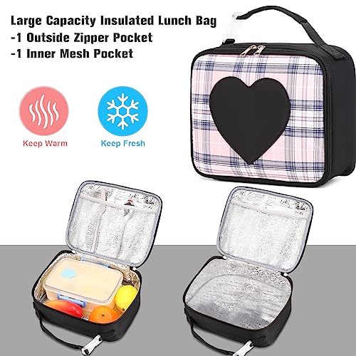 ACESAK Backpack for Girls - Bookbag Backpacks Schoolbag for Girls Kids Teen Women Casual Travel Daypacks - School Bag Elementary Middle School College Cute Backpack with Lunch Box (Black) - Image 4
