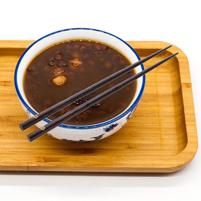 Natural Wood Non Slip Long Handle Frying Chopsticks 2 Pairs Kitchen Cooking Tableware - Image 5