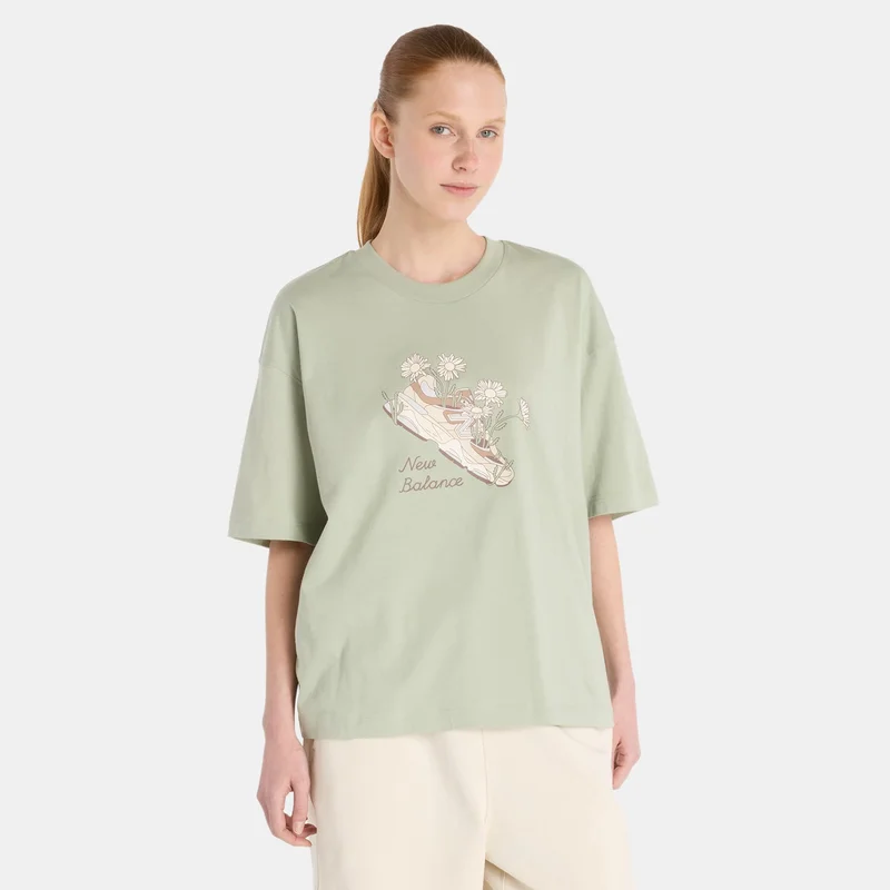 Women's Flower Shoe T-Shirt