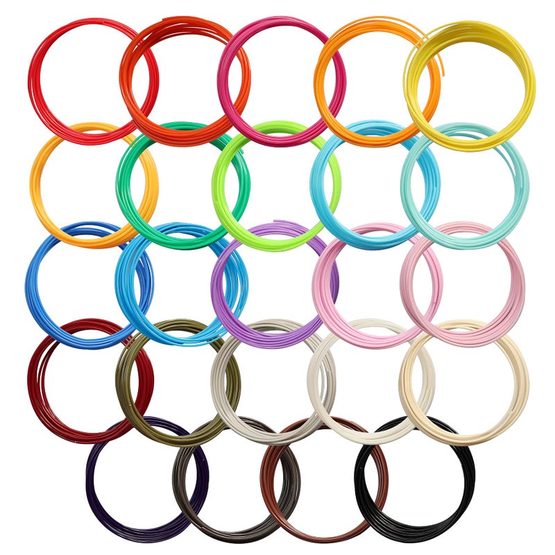 MIKA3D 24 Colors 1.75mm ABS 3D Pen Printer Filament Refill, Each Color 3.5m, Total 84m ABS Material, Support for MYNT3D / SCRIB3D 3D Printing Pen, Not Fit for 3Doodler Pen - Image 2