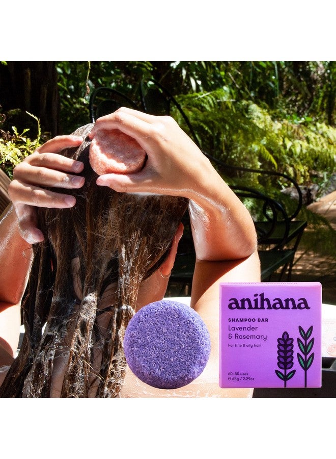 ANIHANA Shampoo Bar ; Lavender And Rosemary Deep Cleansing Hair Shampoo For Fine & Oily Hair 2.29 Oz (Up To 80 Washes) - Image 4
