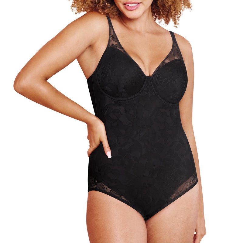Bali womens Ultra Light Briefer Fajas Df6552 Shapewear Bodysuit, Black, 34DD US - Image 1