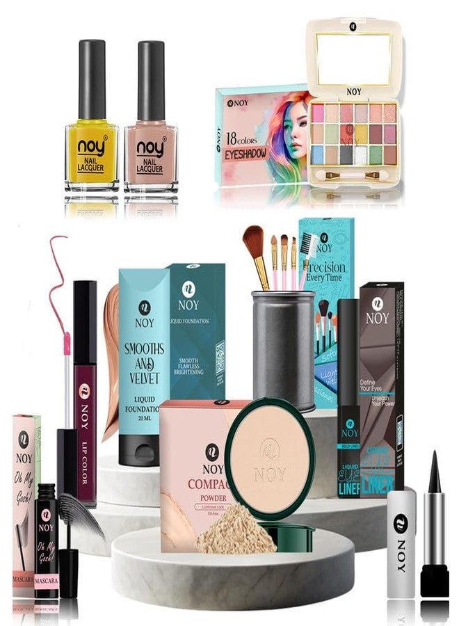 NOY Everyday Glam Makeup Kit Ideal For Creating Both Bold And Subtle Makeup Looks Pack of 14 pcs #397 - Image 1
