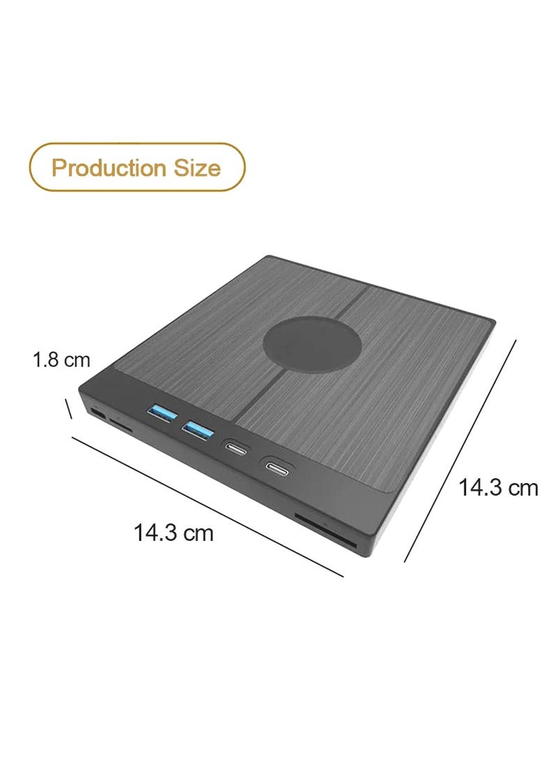 Generic - 7-in-1 USB 3.0 Type C External CD DVD RW Optical Drive DVD Player Burner Reader Multi-Function Drive For Windows Mac PC Laptop - Image 1