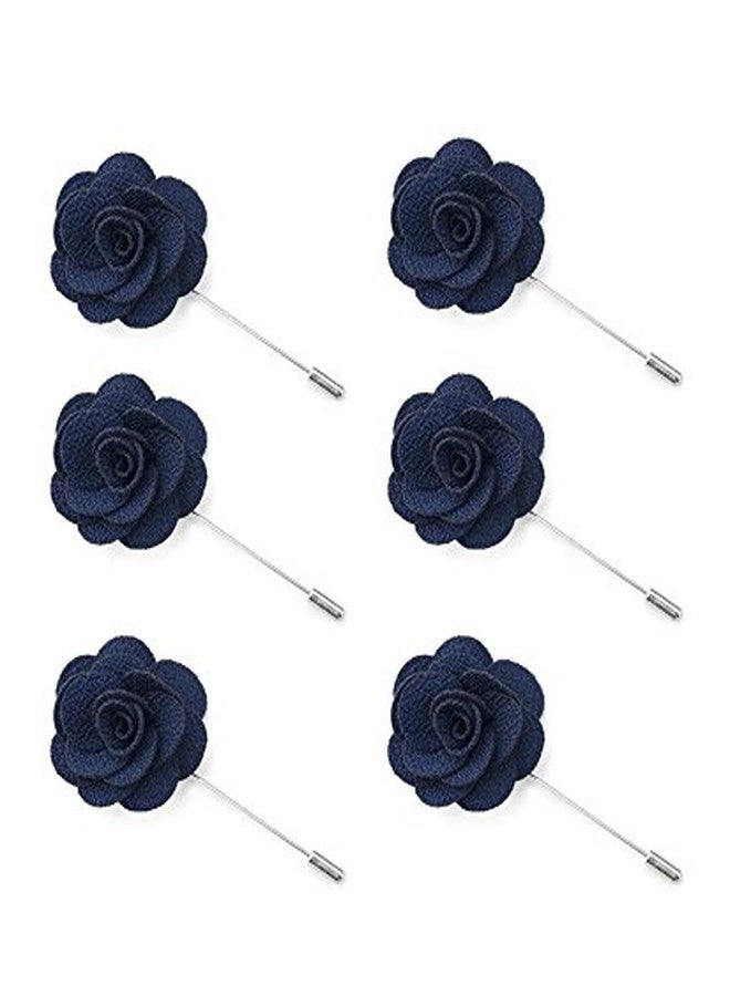 DEEPERFETTO Handmade Rose Flower Lapel PIN Boutonniere Brooch for Men - Image 1