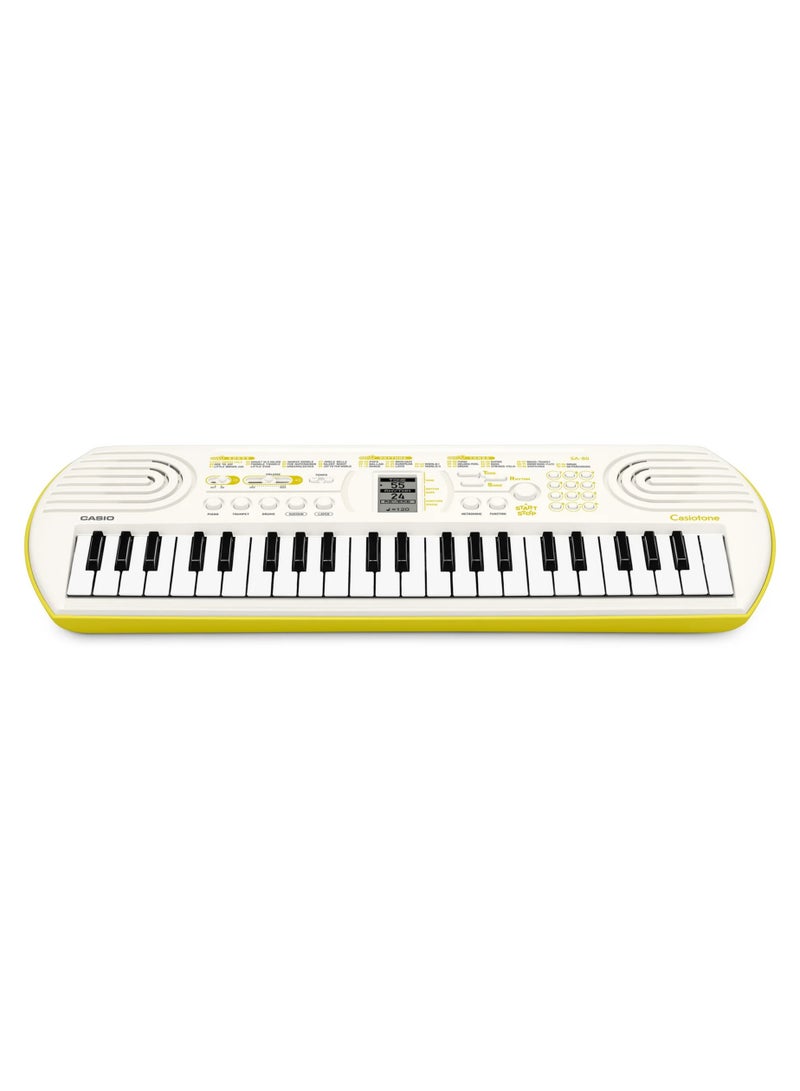 Casiotone SA-80 MINI KEYBOARD 44 Keys, 100 Tones, 10 built-in songs, 32 Polyphony (Without Power adapter) - Image 2