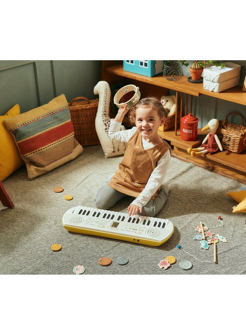 Casiotone SA-80 MINI KEYBOARD 44 Keys, 100 Tones, 10 built-in songs, 32 Polyphony (Without Power adapter) - Image 1