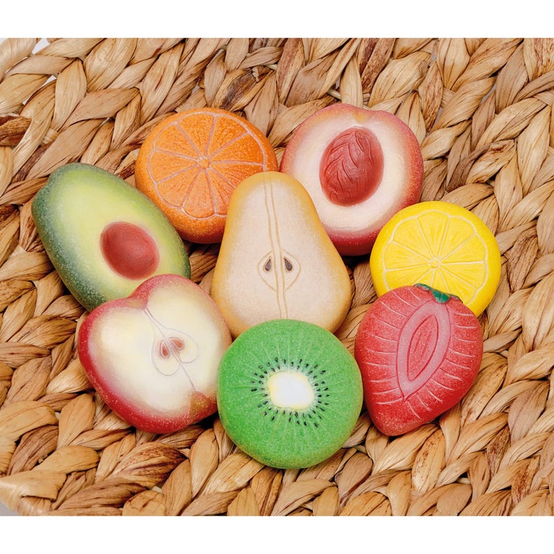 Yellow Door Fruit Sensory Play Stones, Set of 8 - Image 3