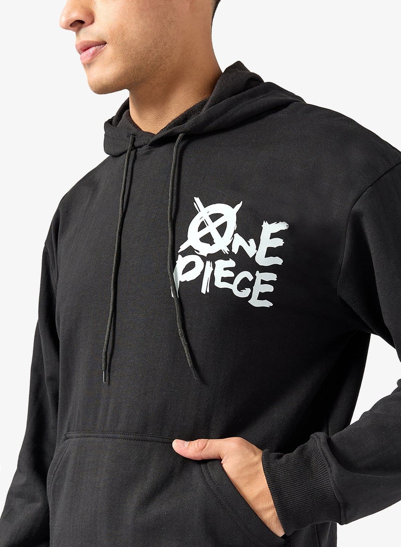 Seventy Five Basics Graphic Print Hoodie - Image 3