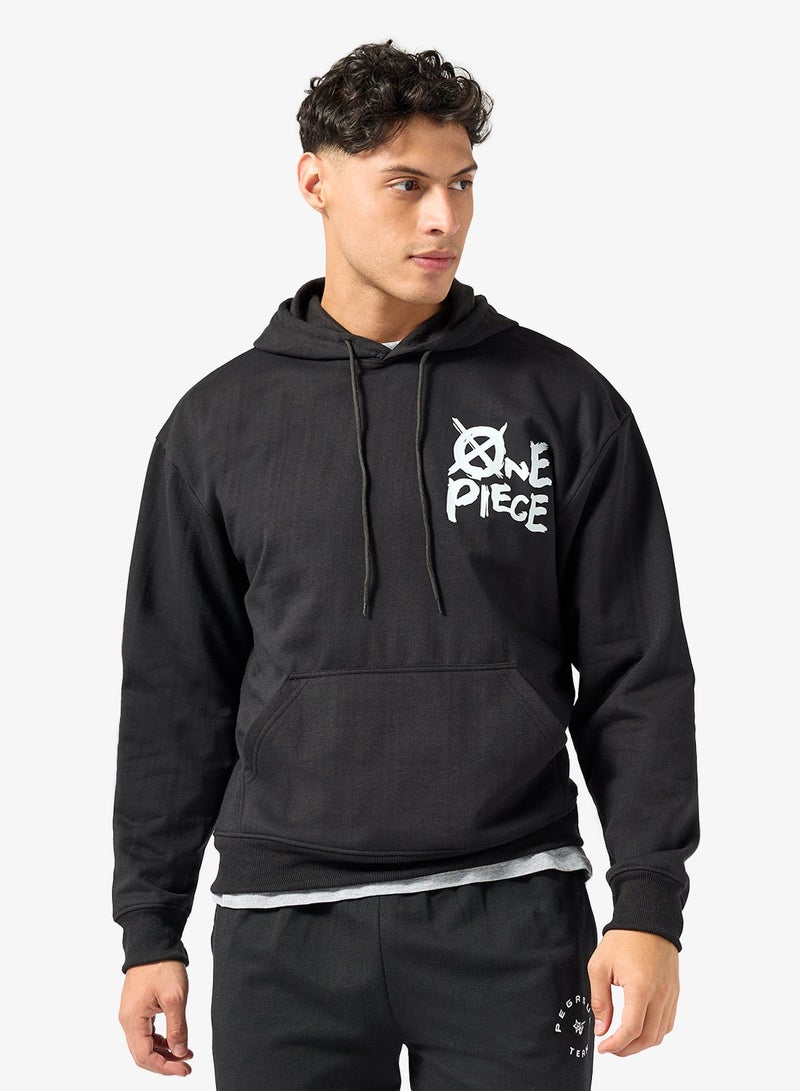 Seventy Five Basics Graphic Print Hoodie - Image 1