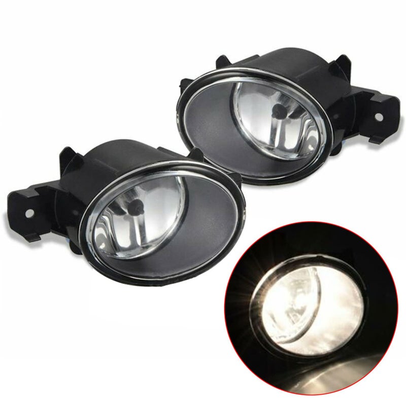 RainMan S Fog Light Daytime Left Right Lens Running Light and Fog Light Assembly Twopiece Set Replacement for Nissan Altima Maxima Sentra Infiniti