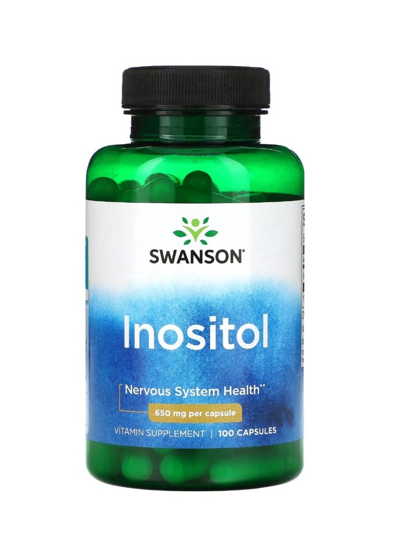 سوانسون اينوزيتول 650 مجم 100 كبسولة - Image 1