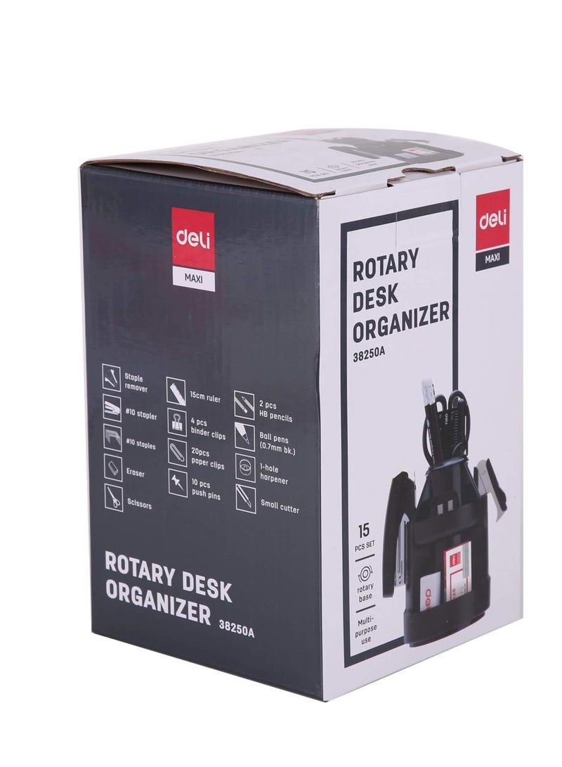 ديلي منظم مكتب دوار مع مجموعة الملحقات - Image 1