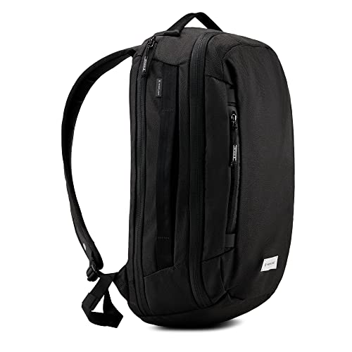 HEIMPLANET Original, Transit Line DAYPACK 24L, backpack with laptop compartment and clamshell opening, made from waterproof DYECOSHELL material, Supports 1% for The Planet (Black) - Image 2