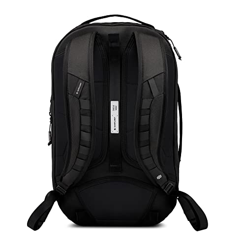 HEIMPLANET Original, Transit Line DAYPACK 24L, backpack with laptop compartment and clamshell opening, made from waterproof DYECOSHELL material, Supports 1% for The Planet (Black) - Image 4