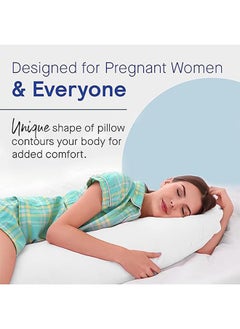 Arabest Pregnancy Pillow,U Shaped Full Body Pillow,Maternity Pillow Support for Back,Legs,Neck,Hips for Pregnant Women with Removable Washable,Sciatica Relief(White)  - Image 5