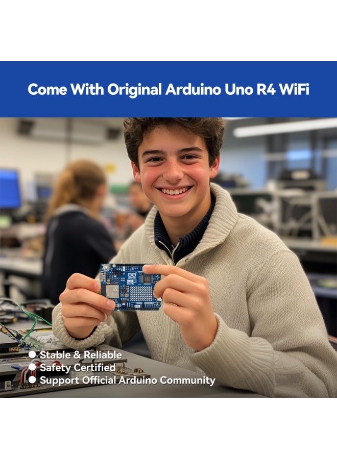 والالا مجموعة مع لوحة Arduino Uno R4 الأصلية، متوافقة مع RoHS، وبلوتوث IoT ESP32 IIC LCD1602 OLED، ومجموعة بدء تشغيل فائقة، ودروس تعليمية عبر الإنترنت ودورات فيديو للمبتدئين والمهندسين - Image 2