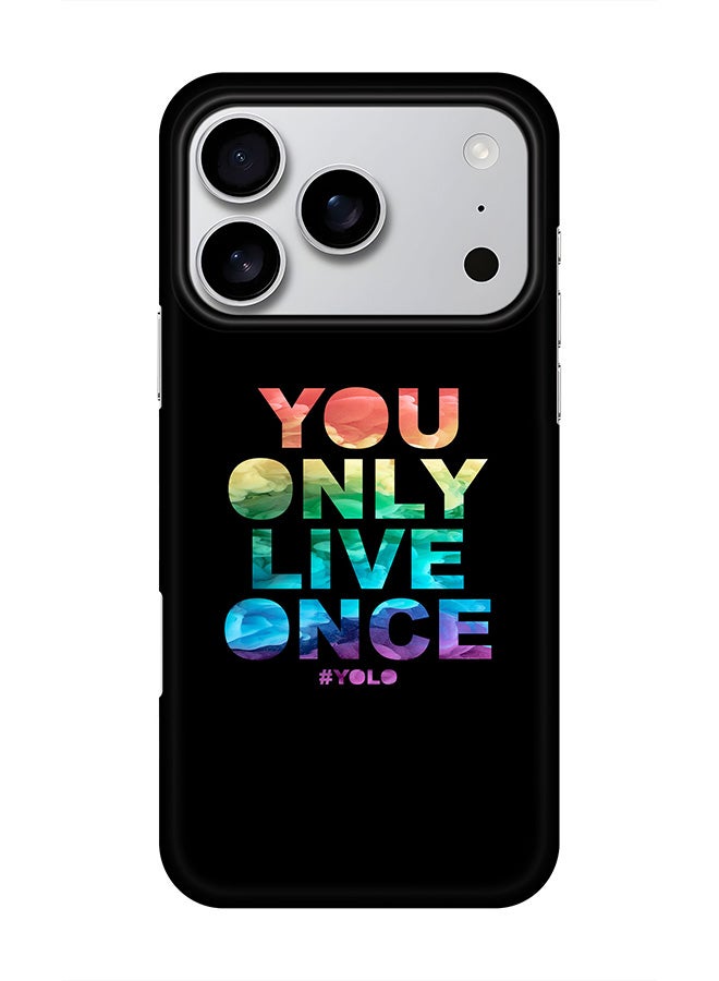 Stylizedd For iPhone 17 Pro,Case, [Compatible with MagSafe] Magnetic cover Slim fit Protection Matte, - YOLO