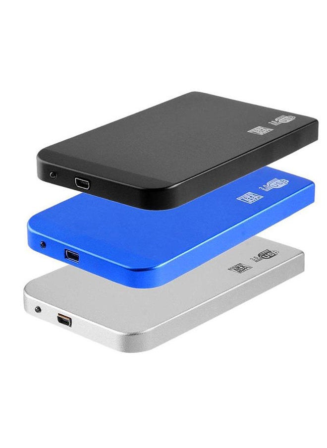 Generic - 2.5in USB3.0 SATA SSD HDD Hard Drive Box 5Gbps 3TB USB3.0 SATA Portable Hard Drive Box (Blue) - Image 1