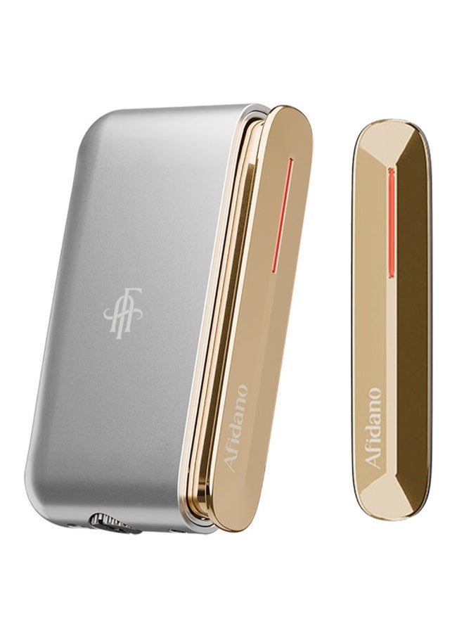 Afidano Premium Silver & Gold Butane Lighter – Refillable Windproof Jet Flame for  | Luxury Metal Design with Elegant Gift Box for Men - Image 1