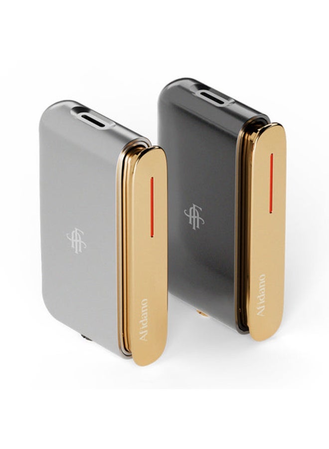 Afidano Premium Silver & Gold Butane Lighter – Refillable Windproof Jet Flame for  | Luxury Metal Design with Elegant Gift Box for Men - Image 5