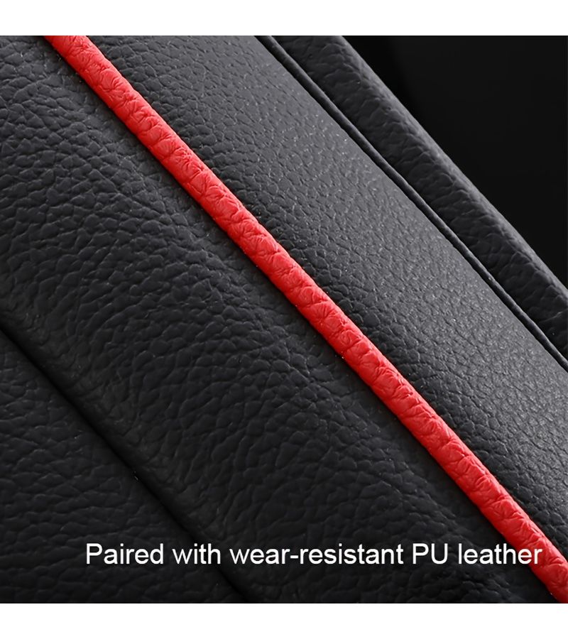 1 Seat Car Seat Cover Breathable Ice Silk Automotive Front Seat Cushion Vehicle Seat Defender 4 Seasons Red Size Car Accessories - Image 3