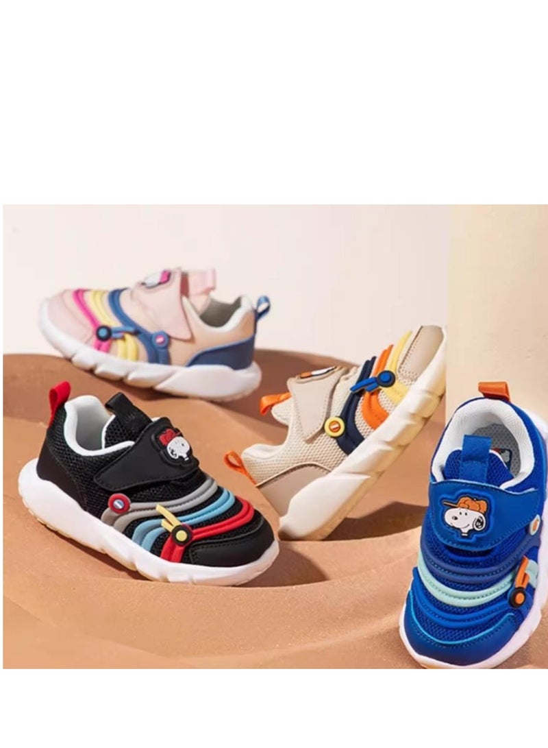 Snoopy Baby Breathable Walking Shoes With Soft Sole, Anti Slip And Anti Kick Function Shoes - Image 4