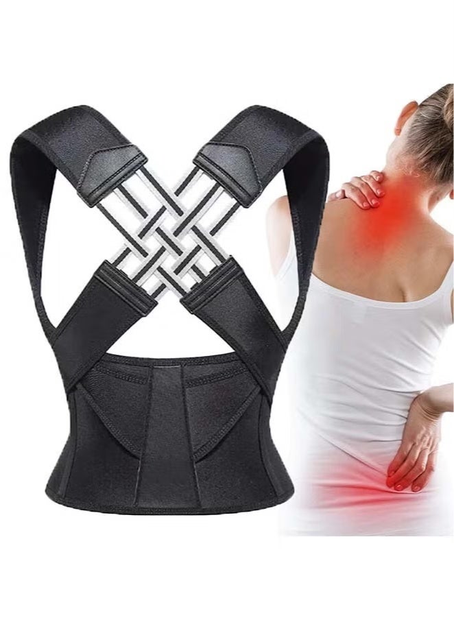 Sakulight Back Straightener Belt, Back Posture Belt, Adjustable Back Straightener Straps, Back Straightener Posture Corrector, Back Posture Corrector for Neck, Shoulder Gym and Good Posture Support - Image 4