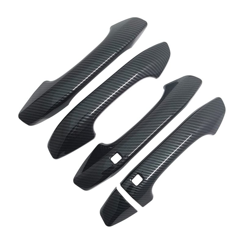 AOKIO ABS Carbon Fiber Style Exterior Door Handle Cover Trim for Kia K5 2020 2021 2022 2023 2024 2025 with Smart Keyhole (Not for Optima 2015-2019) - Image 3
