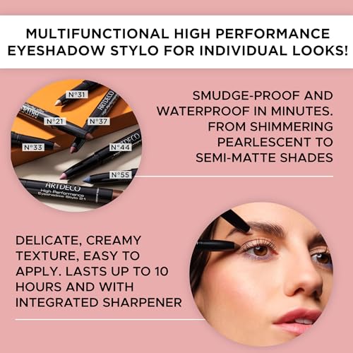 ARTDECO High Performance Eyeshadow Stylo – Black №1 – 3in1 Stick: Eyeshadow, Eyeliner & Kajal – Glides On & Blends Easily – Up to 10 Hours of Wear – Eye Makeup – Pencil – 0.04 Oz - Image 5