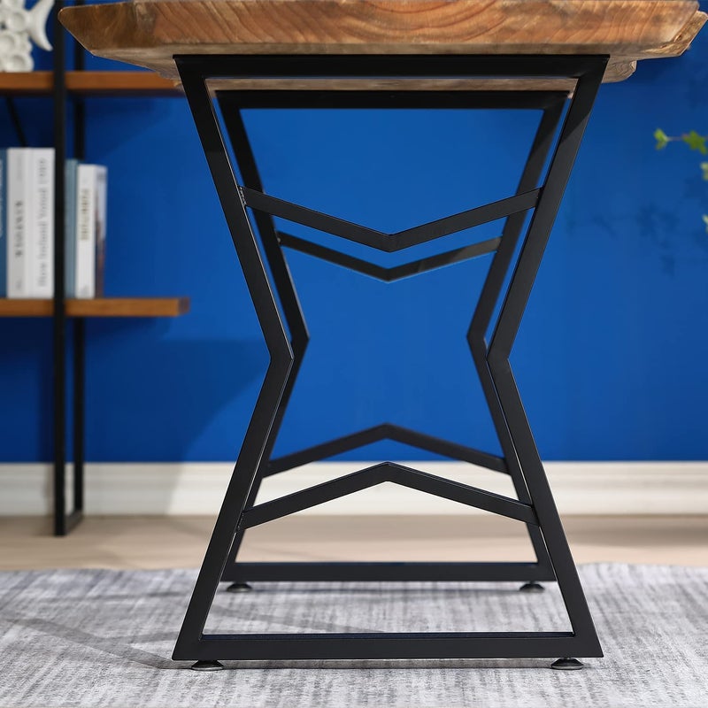 Reyox Reyox Metal Legs for Table28 H x 20 W for Desk Legs Steel Black Dining Table Legs Computer Table Legs Office Adjustable Work Table Legs Set of 1 E Shape - Image 2