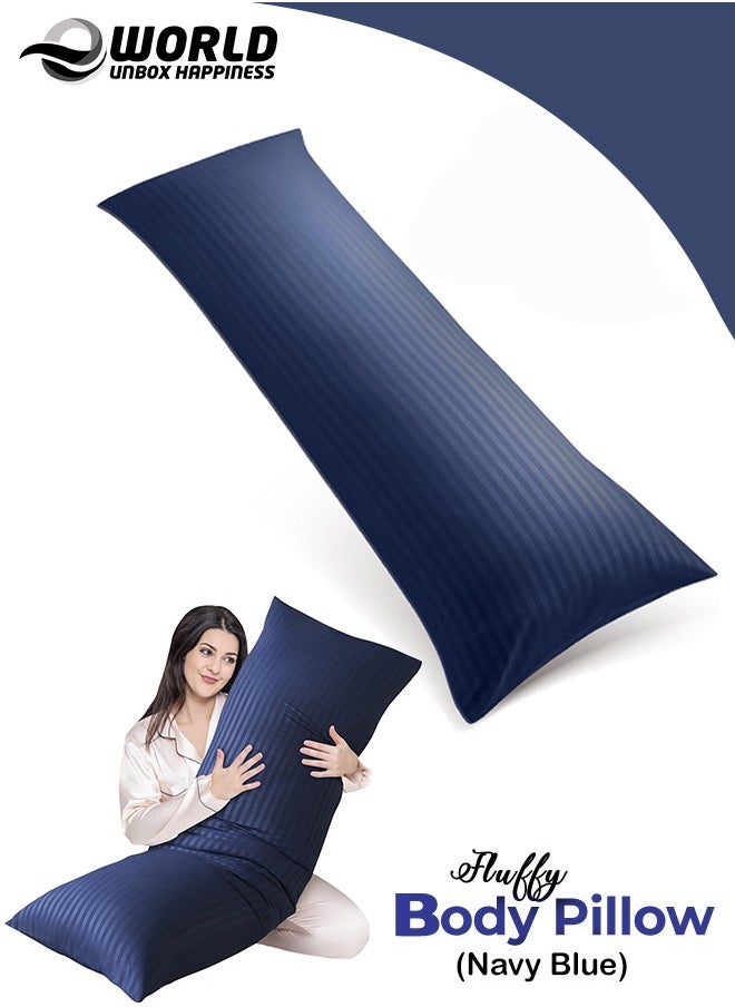 Eworld Premium Full Body Pillow for Adults, Ultra-Smooth Polyester Fiber, Breathable & Ideal for Side Sleepers, with Ultra-Soft Cotton Cover, Available in Multiple Colors, 20x54".  - Image 1