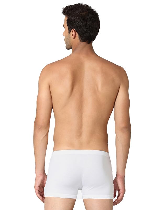 VSTAR Jaz Neo Mens Trunk Underwear, Comfortable Innerwear with a Pouch Fly Opening, Unique Leg Treatment to Prevent Riding up White - Image 2