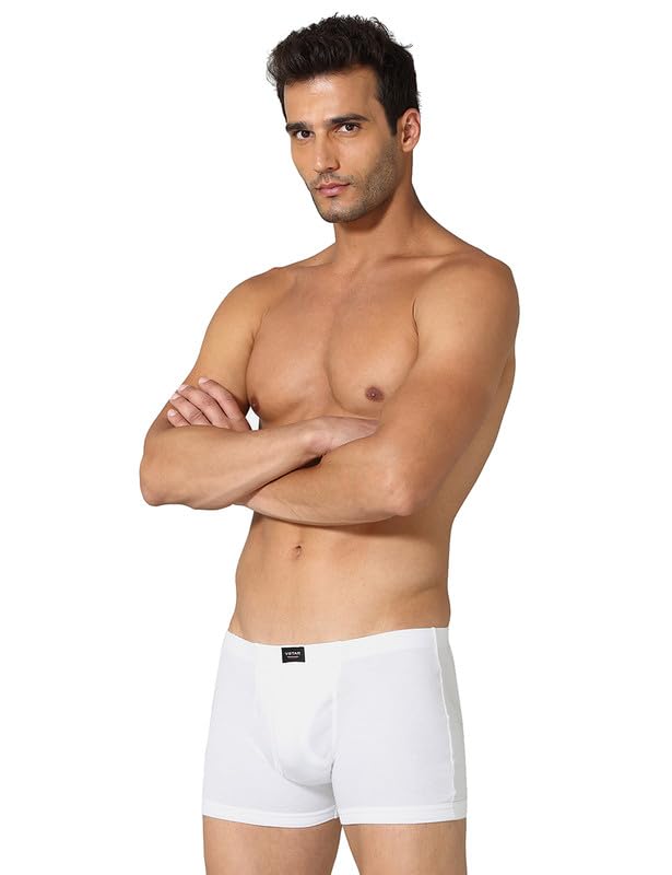 VSTAR Jaz Neo Mens Trunk Underwear, Comfortable Innerwear with a Pouch Fly Opening, Unique Leg Treatment to Prevent Riding up White - Image 3