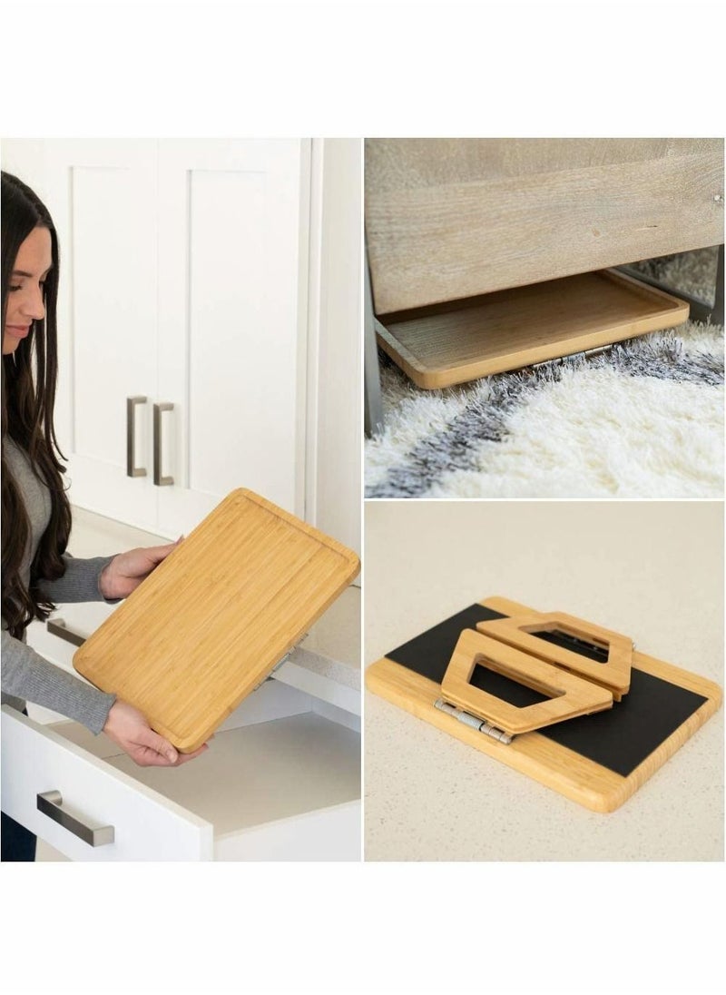 Y&D - Sofa Arm Clip Table for Wide Couches, Couch Tray Table, Portable TV and Side Tables Small Spaces, Stable Eating Drink - Image 1