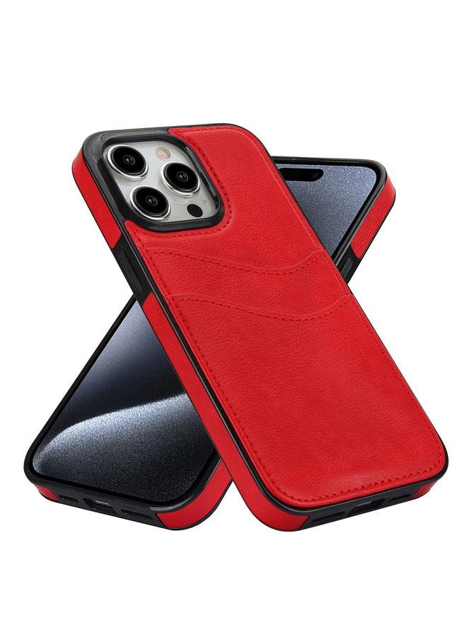 Zaboon Case For iPhone 13 Pro Max Litchi Leather Skin Card Slots Phone Case - Image 2