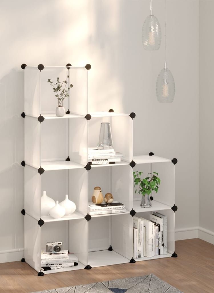 9 Cubes Diy Shoes Wardrobe Storage Shoe Rack Shoe Tower Storage Cabinet Shoe Organizer Storage Organizer Modular Shoe Cabinet - Image 4