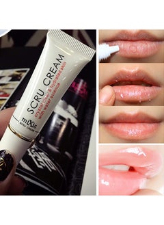 Mixiu 2PCS Lip Magic Lighten Scrub Cream, Dark Black Lip Removal Exfoliation Pigmentation, Fade Dull Pink Lip Balm Brighten, Anti-Crack Moisturizing, Smooth Lips, Gentle Exfoliator For Chapped And Dry Lips  - Image 3