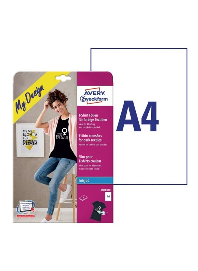 Avery Zweckform - 4-Piece Fabric Transfer Sheet Set - Image 1