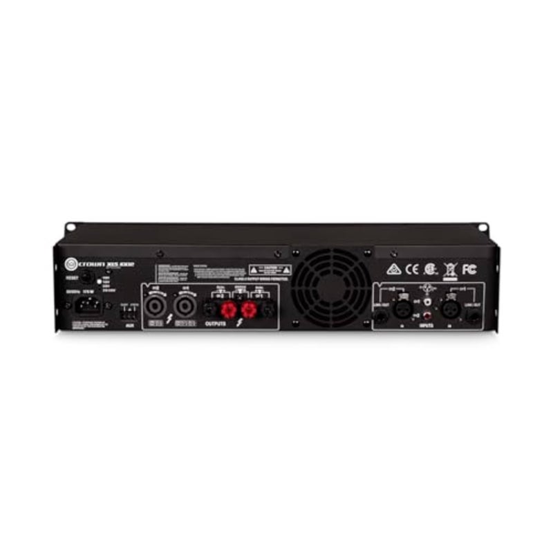 NOONXLS1002 مضخم طاقة احترافي ثنائي القناة من الفئة D DriveCore مع DSP ومرشحات تمرير النطاق ومحددات Peakx. مدخلات XLR/RCA، 350 وات عند 4 أوم، نظام PureBand Crossover. أسود444 - Image 4