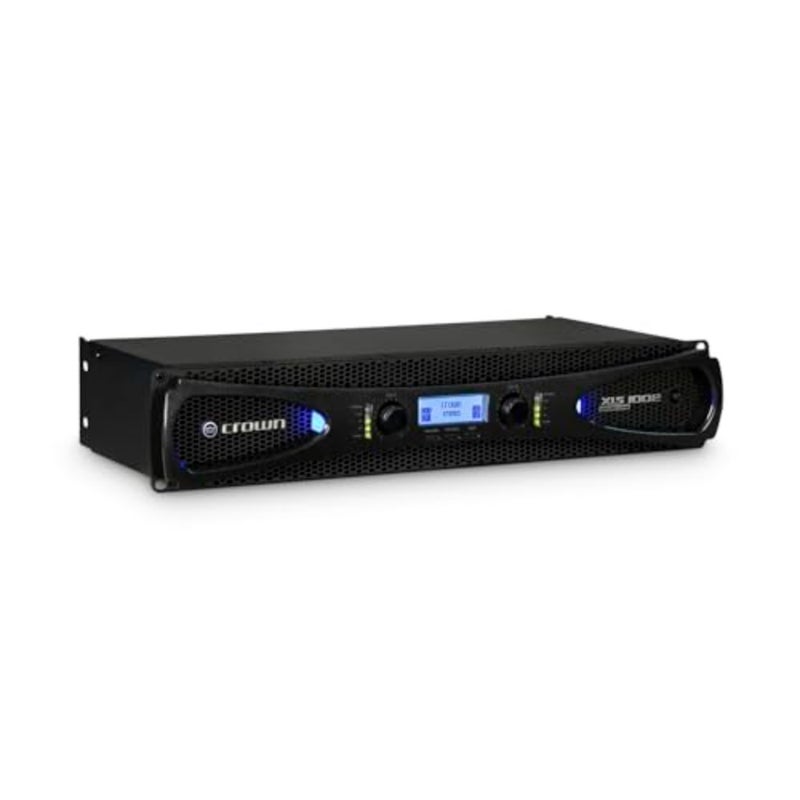 NOONXLS1002 مضخم طاقة احترافي ثنائي القناة من الفئة D DriveCore مع DSP ومرشحات تمرير النطاق ومحددات Peakx. مدخلات XLR/RCA، 350 وات عند 4 أوم، نظام PureBand Crossover. أسود444 - Image 1