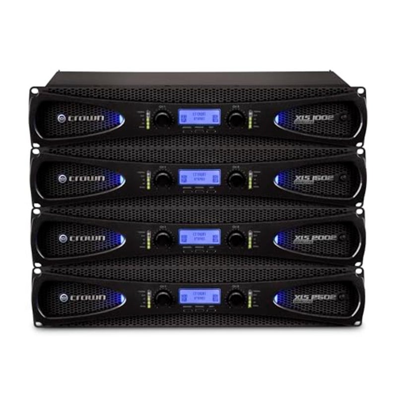 NOONXLS1002 مضخم طاقة احترافي ثنائي القناة من الفئة D DriveCore مع DSP ومرشحات تمرير النطاق ومحددات Peakx. مدخلات XLR/RCA، 350 وات عند 4 أوم، نظام PureBand Crossover. أسود444 - Image 5