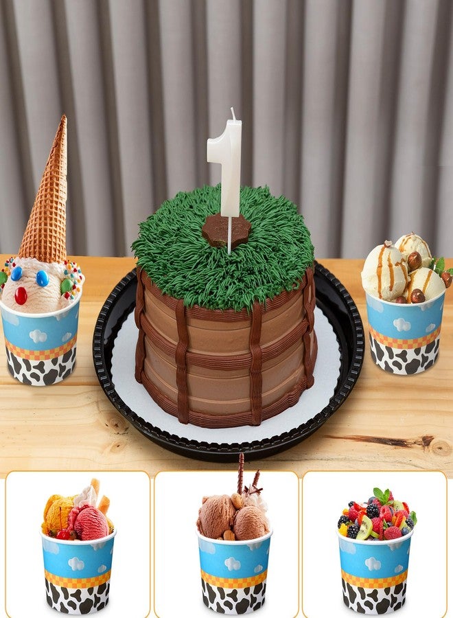 Jingmore 100 Pcs Paper Ice Cream Cups Bulk 8 oz Disposable Dessert Bowls for Hot or Cold Food Snack Treats Gift for Birthday Summer Party Favor Decoration(Cartoon) - Image 5