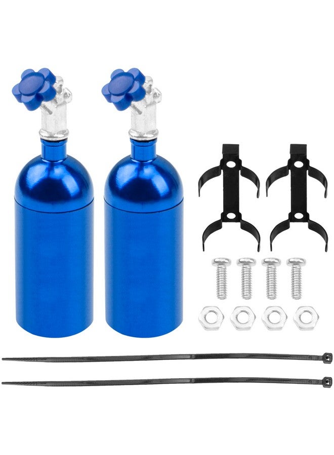 Vgoohobby Ohobby Simulation Nitrogen Bottle Decoration Part Accessory Compatible With Traxxas Trx4 Axial Scx10 Rc4Wd Tamiya Cc01 D90 90046 1/10 Rc Crawler (Bue) - Image 1