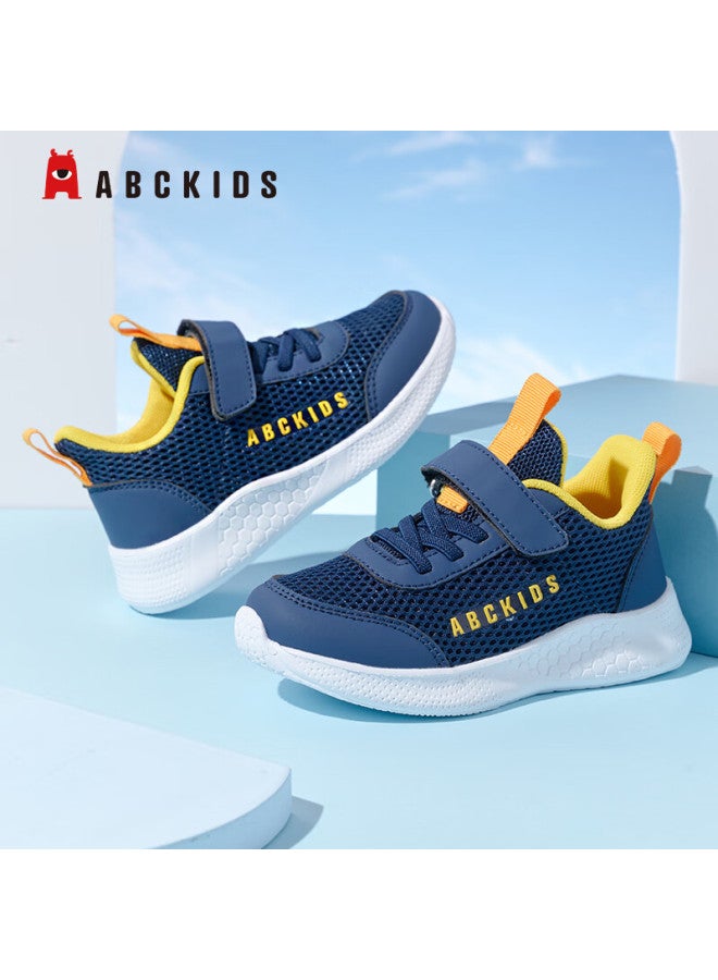 Abc Kids Children's Outdoor Sports Shoes Spring Autumn Breathable Casual Running Shoes Dark Blue Size 37 - Image 1