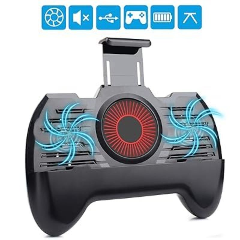 Mobile Phone Gamepad Controller, 4 in 1 Mobile Game Controller with Dual Cooling Fans, 2200mAh Power Bank, Ergonomic and Built-in Kickstand for Movies, Gaming, Video Chatting and More - Image 5