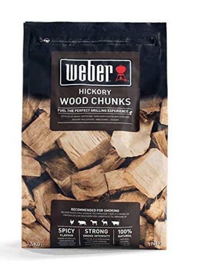 Weber Hickory Wood Chunks 1.5 Kg - Image 1