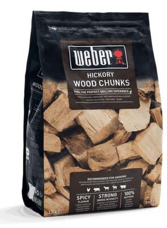 Weber Hickory Wood Chunks 1.5 Kg - Image 2