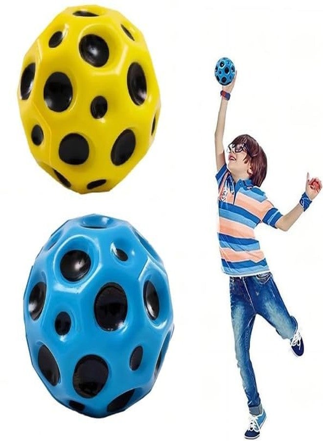 Space Enterprises Moon Ball for Kids - Soft Bouncing, Jumping & Bounce Ball Toys for Kids Activity Toy (Pack of 2) - Image 1
