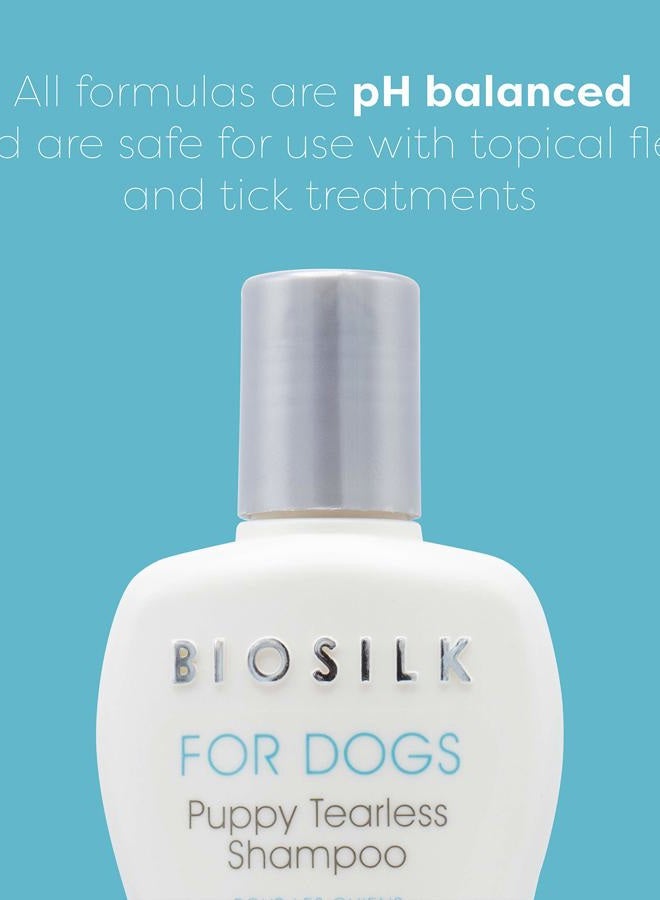BIOSILK شامبو حرير خالي من الدموع للكلاب | أفضل شامبو للجروات ومناسب لجميع الكلاب والسلالات | زجاجة 12 أونصة من شامبو الكلاب - Image 2